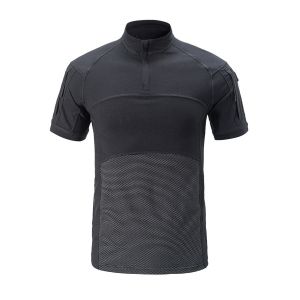 China 100% Cotton Men's Training T-Shirt with Quick Drying and Woodland Camouflage Design on sale