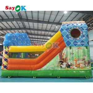 Inflatable Bouncer Castle Game For Kids Inflatable House Party Jump Bouncing And