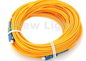 Wholesale Single Model 9 / 125 Fiber Optic Jumper Cables / SC SC Fiber Patch Cord 100 Meters Length from china suppliers