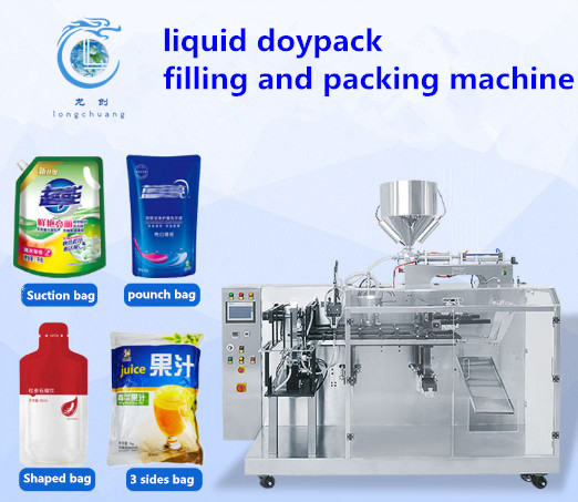 Quality Washing Liquid Stand-Up Pouch Packing Machine Detergent Packing Machine Shampoo Zipper Bag Automatic Packaging Machine for sale