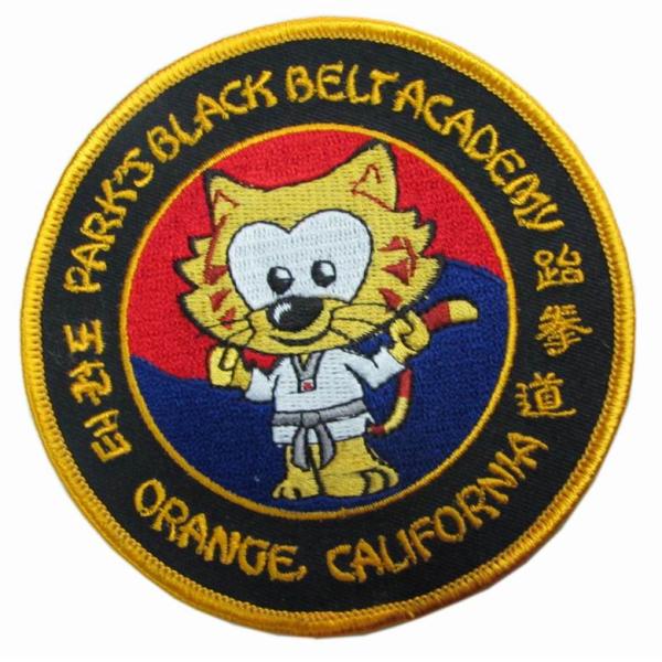 12C Custom Embroidered Patch Twill Merrow Border Iron On Backing