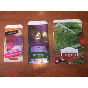 Automatic seed envelope making machine for pouch bag , wallet envelope making