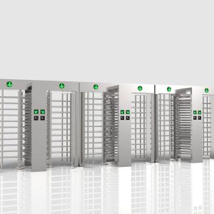 RS485 Employee Entrance Full Height Turnstile DC12V