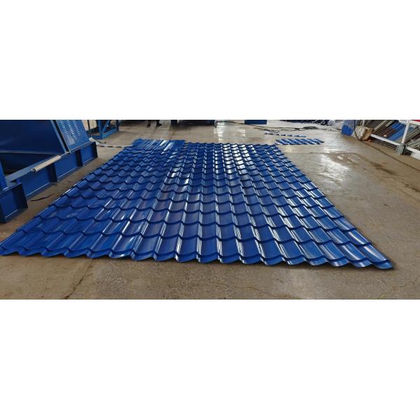 Plc 70mm Shaft Roof Roll Forming Machine For Glazed Metal Tile