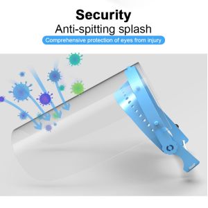 Full Face Medical Isolation Protective Shield Mask Pet Material High Impact