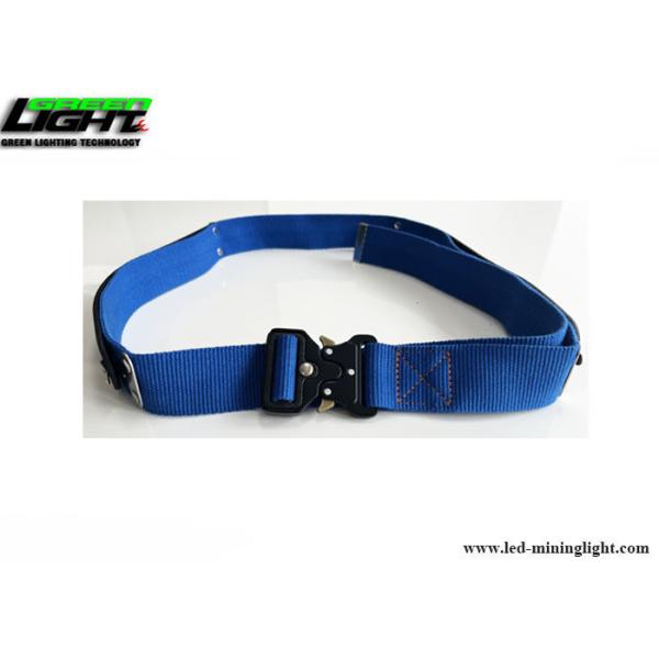 Quality Blue Webbing Mining Waist Belt With Self Locking Clips Reflective Strip for sale