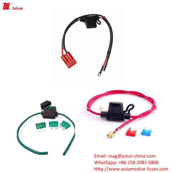 Automobile Waterproof Automotive Fuse Holder Pure Copper Oxygen Free Wire Core Material