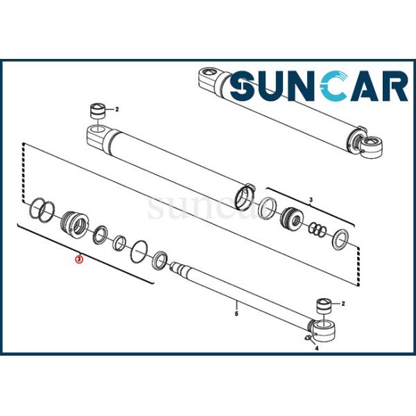 VOE15016631 VOE 15016631 Boom Offset Cylinder Service Kit Fits For Heavy