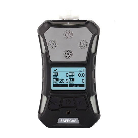 Quality Portable 6 In 1 Multi Gas Detector for CH4 CO CO2 H2S NO2 O2 Long Standby Time for sale