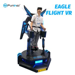 1260*1260*2450mm 9D VR Eagle Flight Cinema Simulator 2.0kw+200 Kg VR 360 Flying