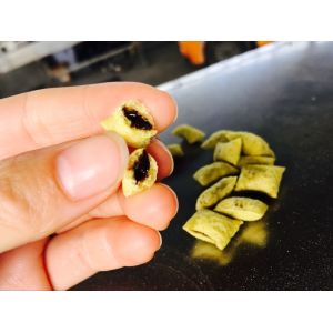 Full Automatic Snack Production Line Puffed Corn Snack Jam Center Core Filling