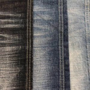 Wholesale 12.6oz 99% Cotton 1% Spandex Twill Slub Stretch Crosshatch Denim Fabric For Jeans Man from china suppliers