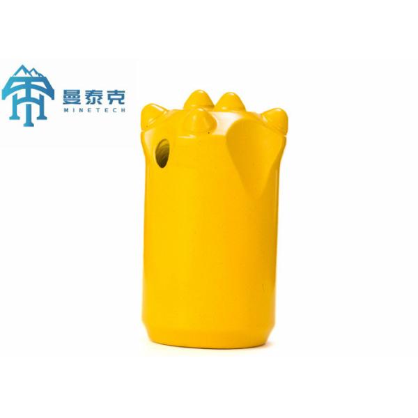 Quality 32mm Tapered Button Bit with 1 or 2 Flushing Holes and 4-8 Buttons for Hot Pressure Processing for sale