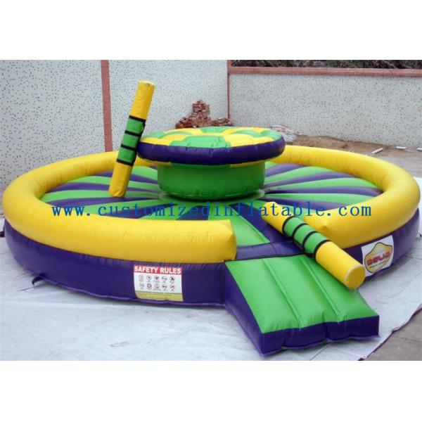 Round Inflatable Gladiator Game , Inflatable Duel Combat For Jousting Arena