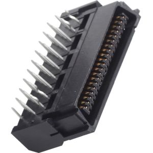 Male Right Angle 1.27mm Scsi Drive D Type 40P Pcb IO Connector