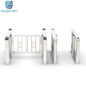 RS485 RS232 Swing Access Control Turnstile Gate With Fingerprint / Face