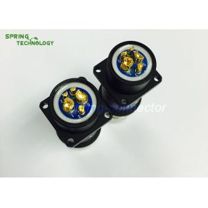 MFN 105F Circular Connector | Flange Square Corner Screw Fixed Socket