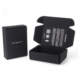 Wholesale Eco Friendly Custom Logo Printed Black Mailer Shipping Packaging Box from china suppliers