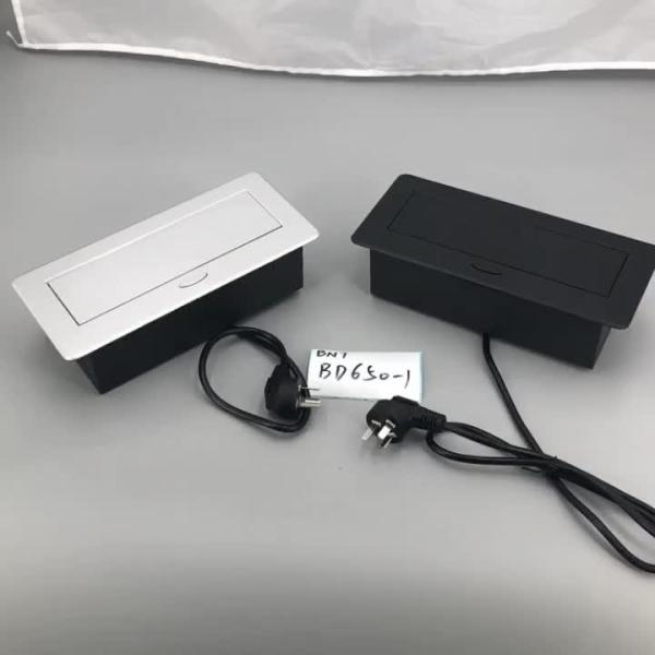 Conceal office table metal dual usb charger office desk power outlets