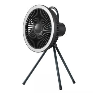 Wholesale 7800mAh Rechargeable Electric Mini Tripod Fan Outdoor Camping With LED Light from china suppliers