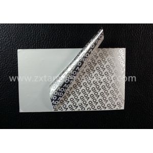 High Residue VOID Tamper Evident Seals / Custom Tamper Resistant Tape