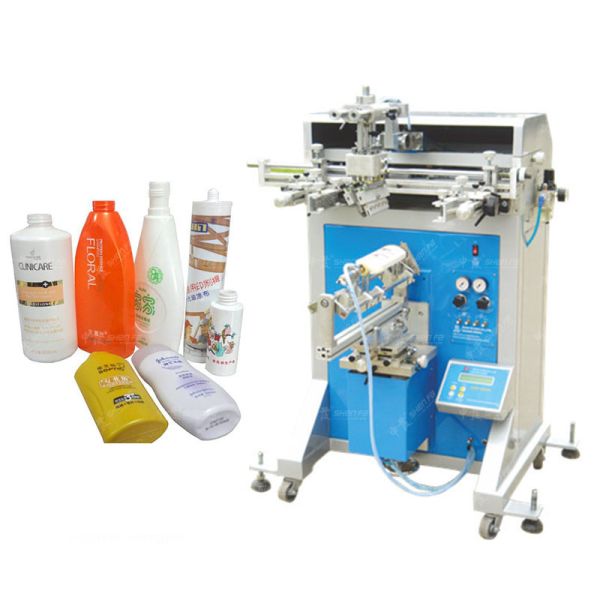 Semi-Automatic Screen Printing Machine for Plastic/Glass Bottles with Max. φ70mm*180mm Print Size and 36pcs/min Speed