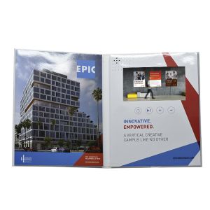 Custom print real estate video brochure for real estate video marketing video