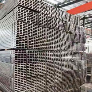 Square Tubes Galvanized Carbon Steel Rectangular Hollow ERW Oil Pipe Distributio