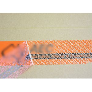 Printed Tamper Seal Stickers , Security Packaging Tape For Goverment Documents