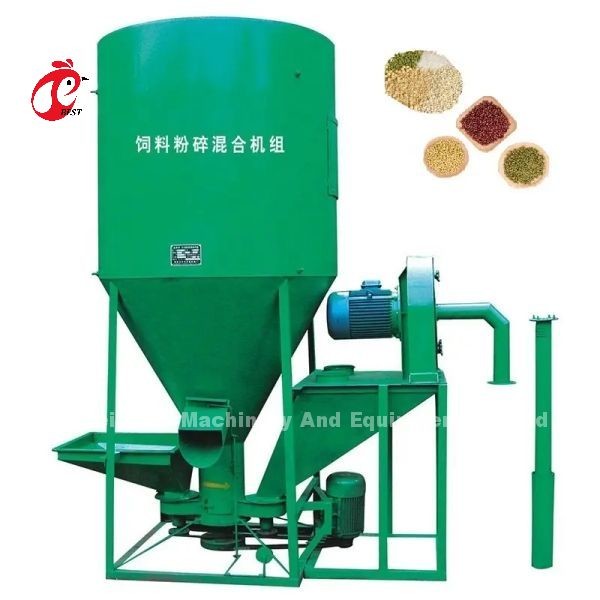 High Efficiency Animal Feed Processing Machine Mixer And Crusher Combine Machine