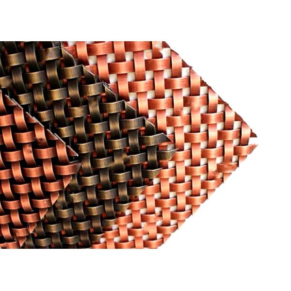 Furniture Cabinets Architectural Wire Mesh Antique Finish Square Hole Stainless Steel 304