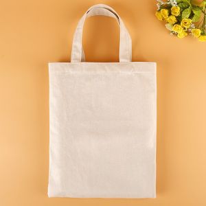 Recyclable Cotton Canvas Bag Beige Color S M L X - Large Size Optional