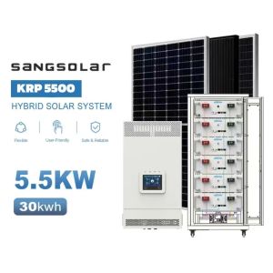Sangsolar 5.5kw 10kw 48v 220v 230v 15kwh 30kwh Lithium Battery Off Grid Solar