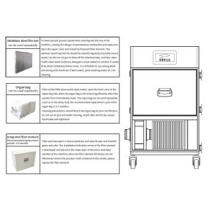 Willdone 2KW Mobile HEPA CO2 Laser Cutting Dust Collector