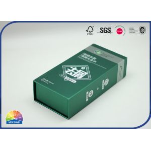 Green Customized Paper Gift Boxes With Lid Gift Packing Box Pantone Print