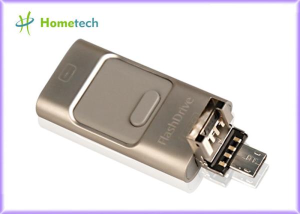 Quality Mobile Phone USB Storage 3 in 1 U-Disk Pendrive Multi-function OTG Card Reader Both for iPhone iOS & Samsung Android for sale