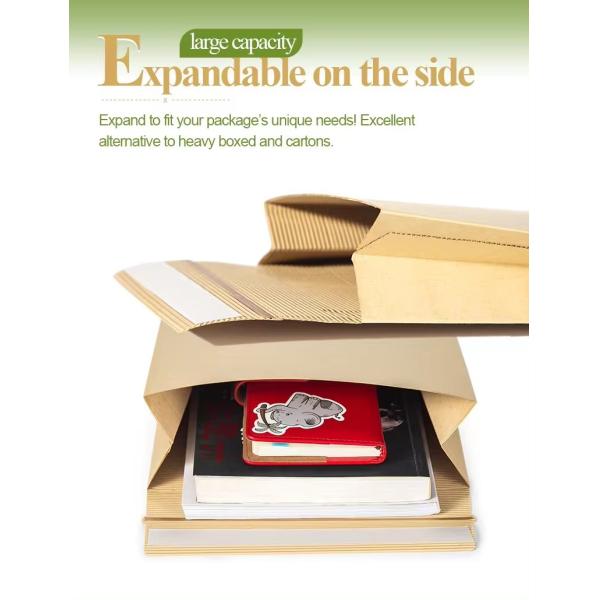 Corrugated Board Custom Padded Mailer Bags For Logistic Enterprise