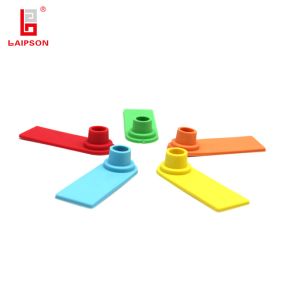 55mm TPU Government Immune Sheep Goat Ear Tag With Printing Bar Code