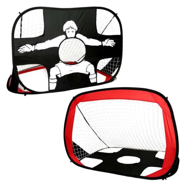 4FT Square Soccer Goal with NylonCarrying Bag Practice Foldable Children Pop-Up