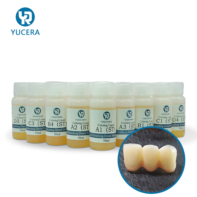 Solutions Yucera 18-Color Ceramic Zirconia Staining Kit Natural Glow for Dental
