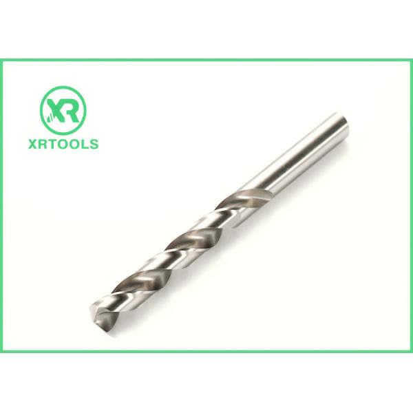 Left Hand Flute HSS Drill Bits For Metal White Finished Straight Shank DIN 338