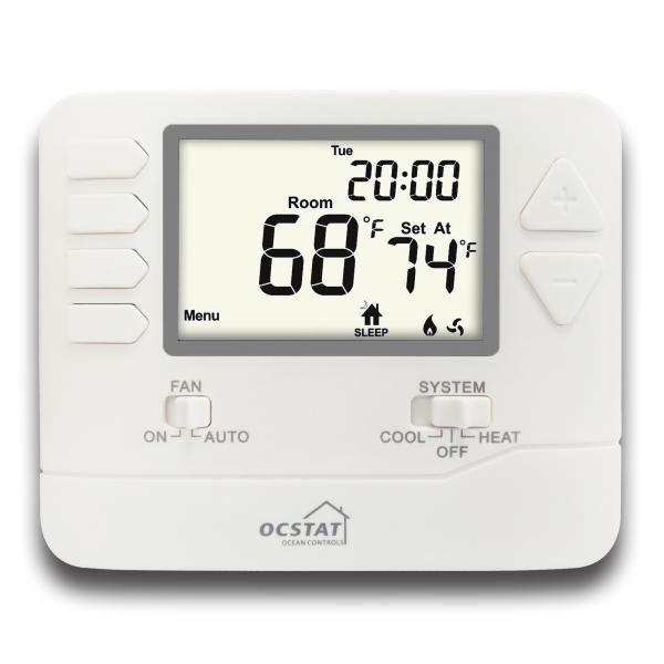 LCD Display Programmable Room Thermostat with Temperature Control and Multiple