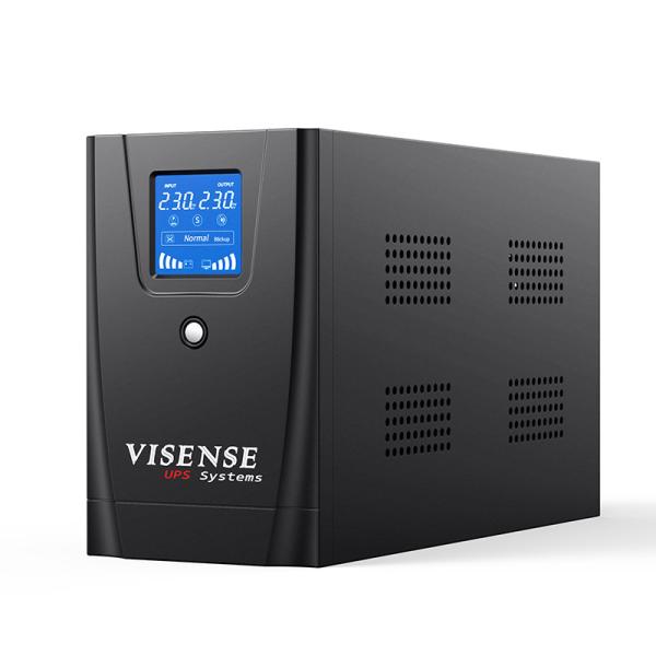 Quality Visench 2Kva Lcd Display Backup Ups 2000Va 1200W Offline Ups for Desktop Laptop Computer for sale