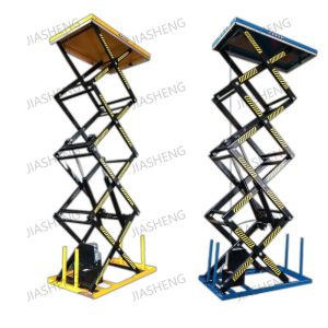 2000kg Electric Multi Stage Scissor Lift 165.35'' Max Height