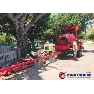 Small Portable Concrete Pumping Machine 40m3 / H For Housing Building