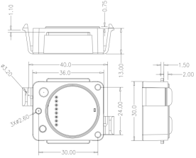 Ceiling Light Built-in Presence Sensor, 0-10V Dimming, Remote Control Available