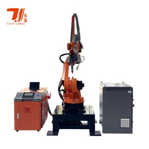 Robotic Laser Welding Machine With Turning Platform, 2000W For Complex 3D