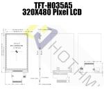 Multi Scene LCD Color TFT Module Vertical For Instrumentation Panel TFT