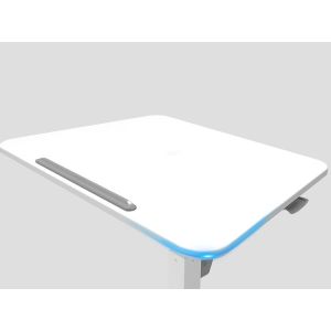 Office Furniture Modern Design White Height Adjustable Gas Lift Computer Table