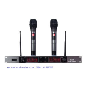 Wholesale UM-1018 professional double channel VHF wireless microphone with screen / micrófono / good quality from china suppliers